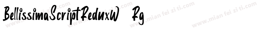 BellissimaScriptReduxW05 Rg字体转换